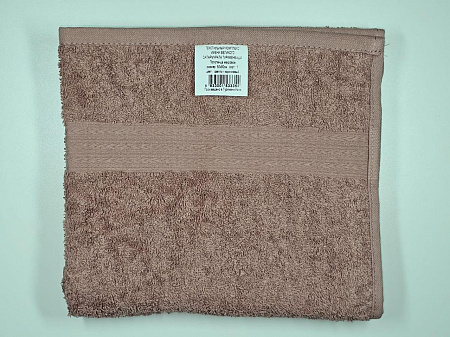 Простыня махровая 155×220, светло-коричневая, 430 гр/м², для отелей.